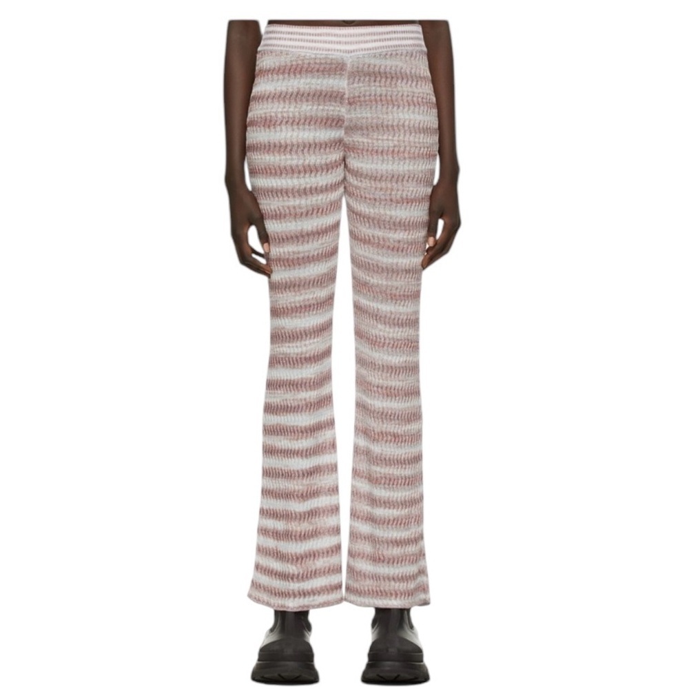 Eckhaus Latta Blue & Burgundy Mirage Lounge Pants in Sz XL